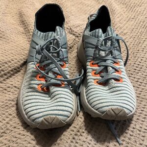 Merrell Women’s Teal Sneaker with Coral Accents